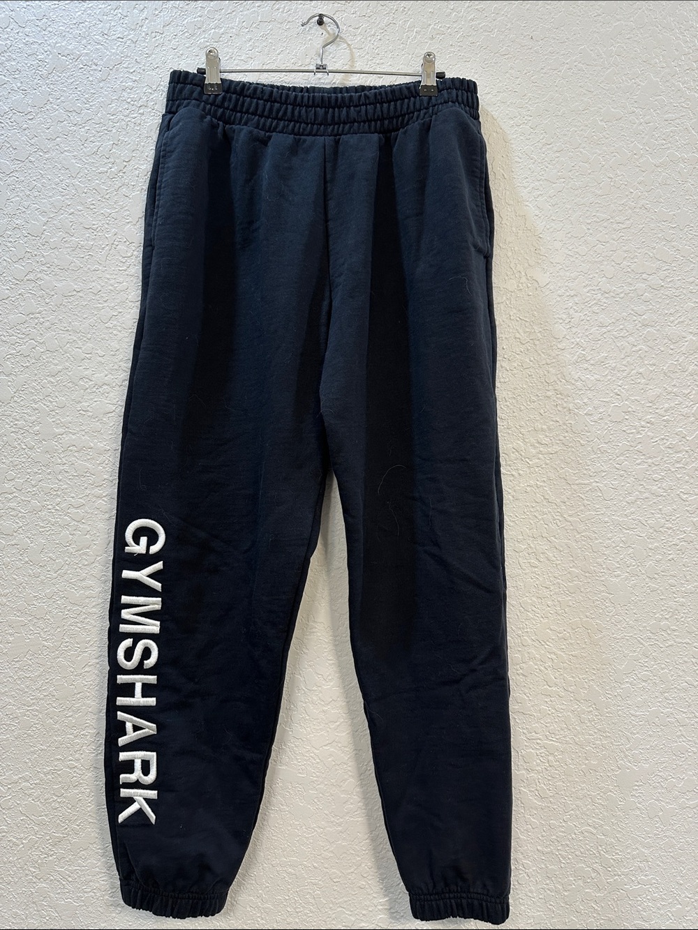 Gymshark Black Logo Sweatpants with Left-Leg Branding UNISEX